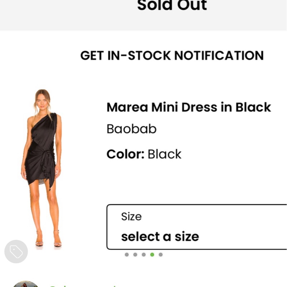 Baobab Collection Black Asymmetrical One Shoulder Cocktail Dress